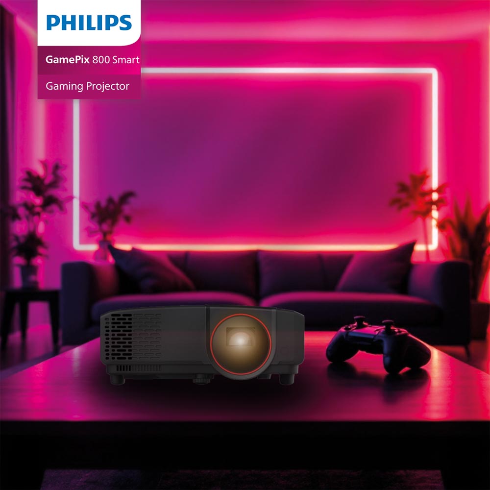 Philips - GamePix 800 Smart Gaming Projector - Screenshot 1