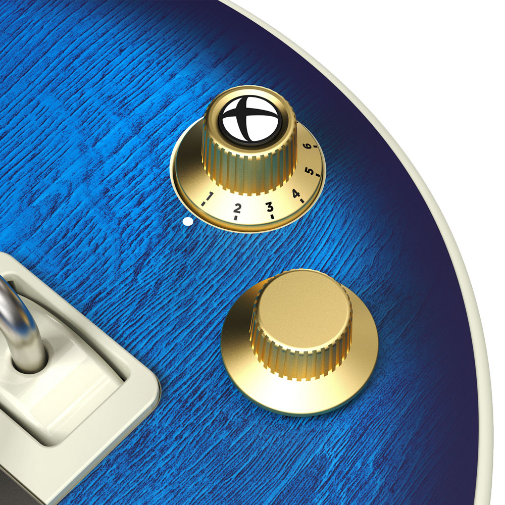 CRKD X Gibson les Paul Pro Guitar Controller for Xbox - Blue - Screenshot 5