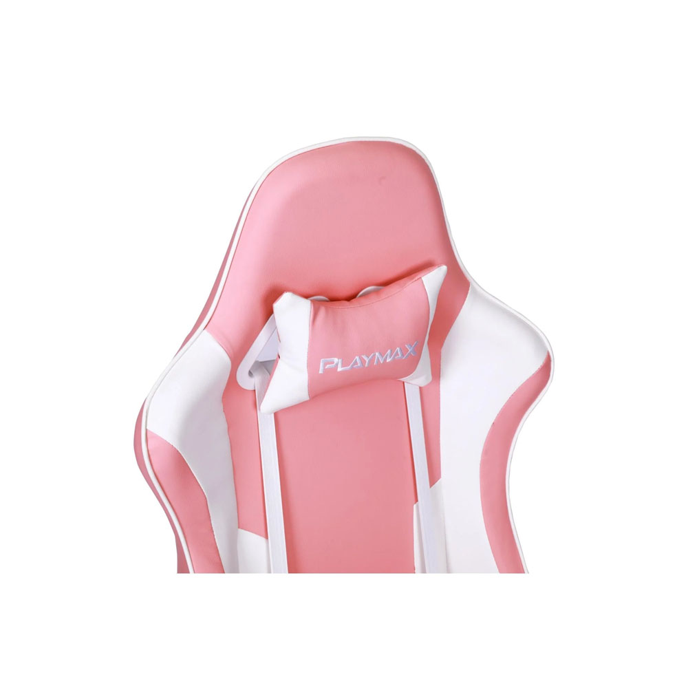 Playmax - Elite Gaming Chair - Pink and White - Screenshot 4