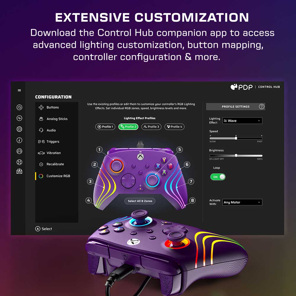 Turtle Beach -  Afterglow Wave Wired Controller for Xbox – Purple - Screenshot 9