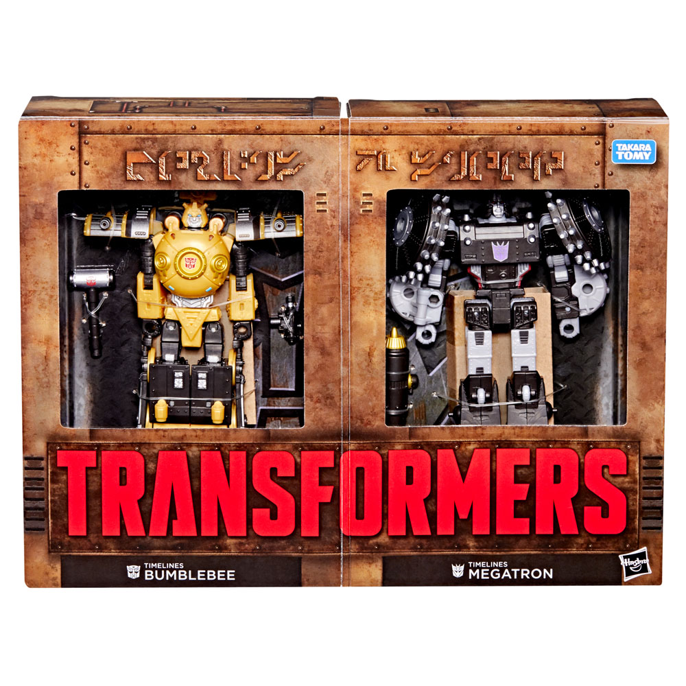 Transformers - Hearts of Steel Timelines - Megatron and Timelines Bumblebee Action Figure 2-Pack - Screenshot 1