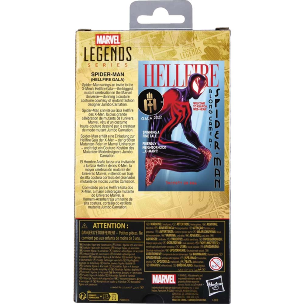 Marvel - Spider-Man - Hellfire Gala Spider-Man Marvel Legends 6" Action Figure - Screenshot 2