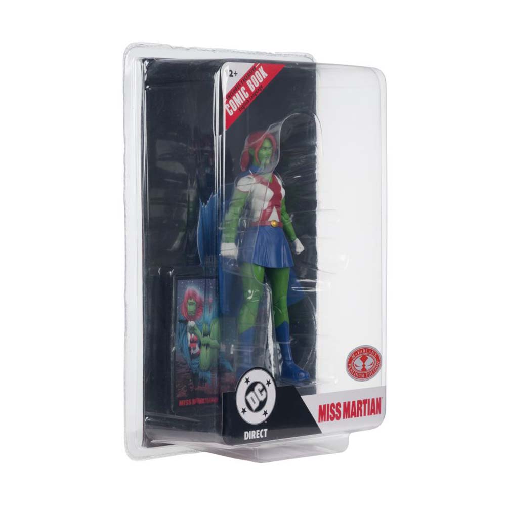 DC Comics - Teen Titans - Miss Martian (Teen Titans #41) Red Platinum Edition Page Punchers 7" Action Figure with Comic Book - Screenshot 3