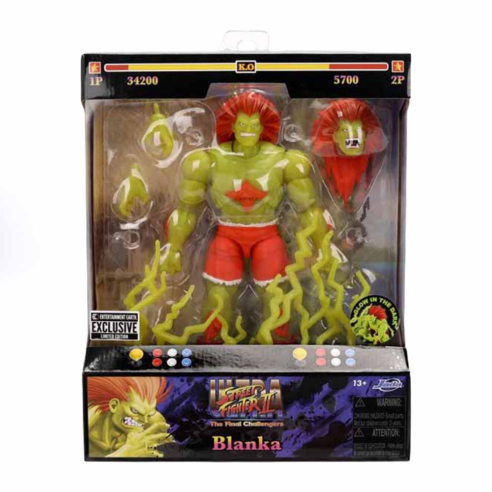 Ultra Street Fighter II – Blanka Glow-in-the-Dark 6in Action Figure - Screenshot 2