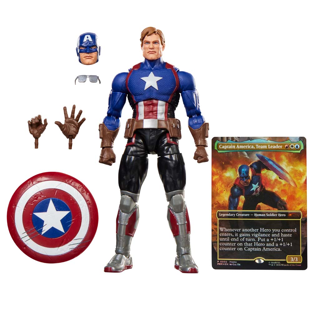 Marvel x Magic: The Gathering - Captain America Marvel Legends Action Figure - Screenshot 2