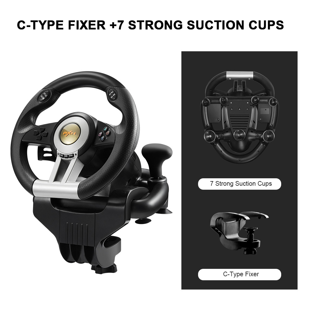 PXN - V3 Pro Gaming Racing Wheel - Black - Screenshot 3