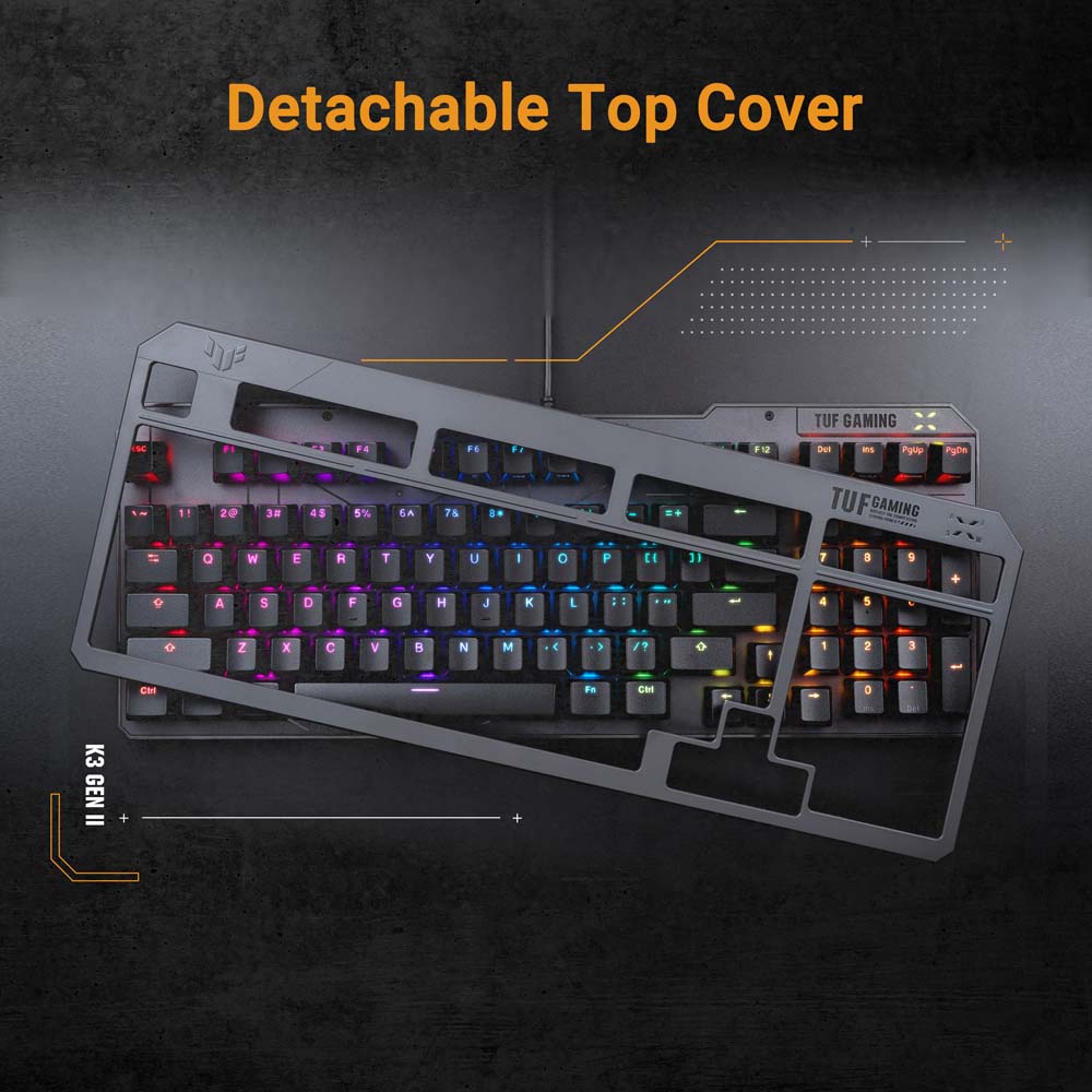 ASUS TUF - K3 II RGB Gaming Keyboard - Black - Screenshot 3