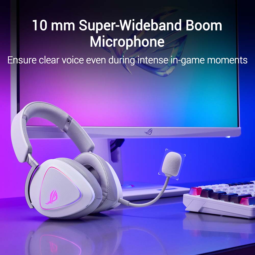 ASUS ROG - Delta II Wireless Gaming Headset - White - Screenshot 5