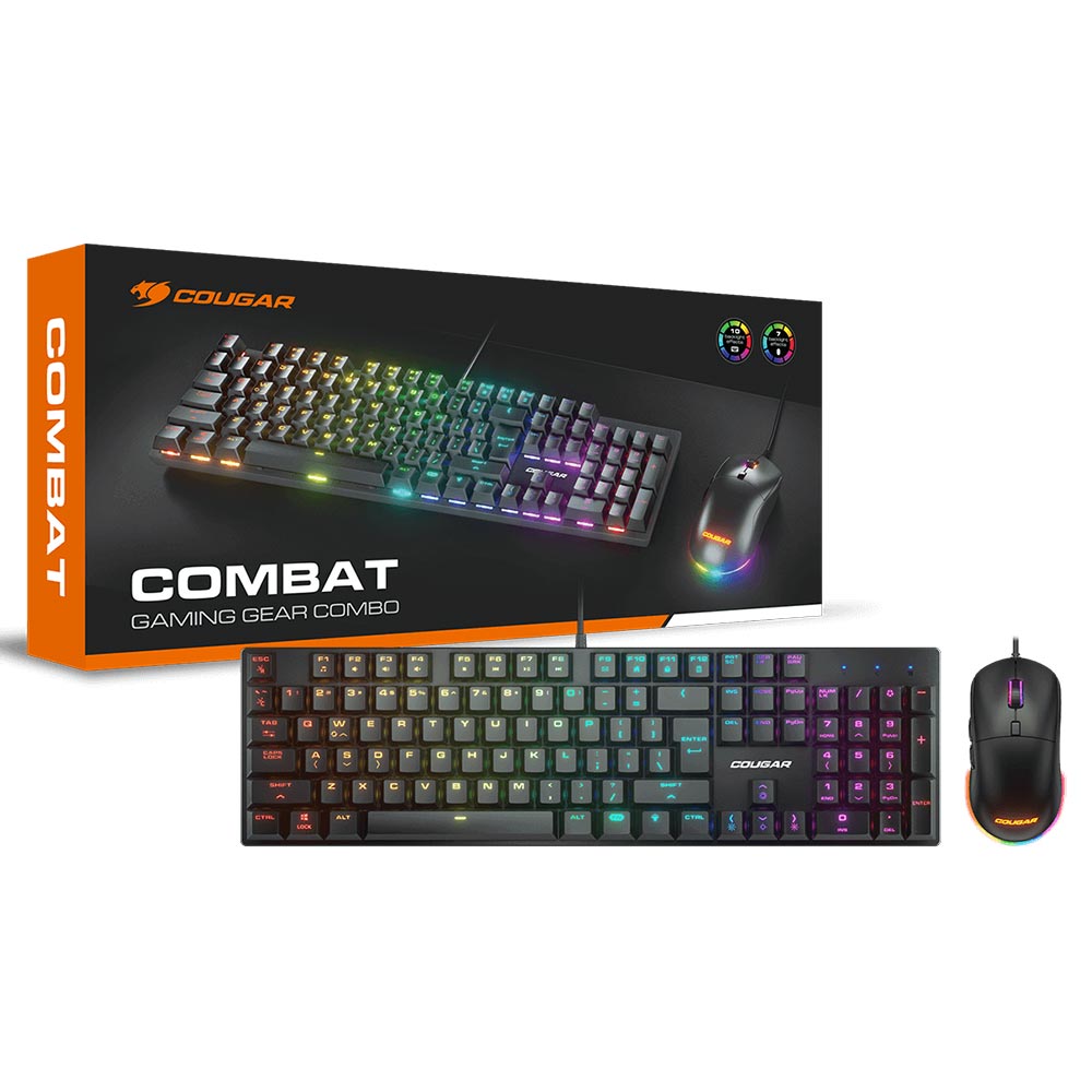 Cougar COMBAT Desktop Gaming Combo Mechanical Keyboard & Lightweight Mouse - Screenshot 1