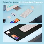 Laser Wireless Charging Desk Mat - Black - Screenshot 2