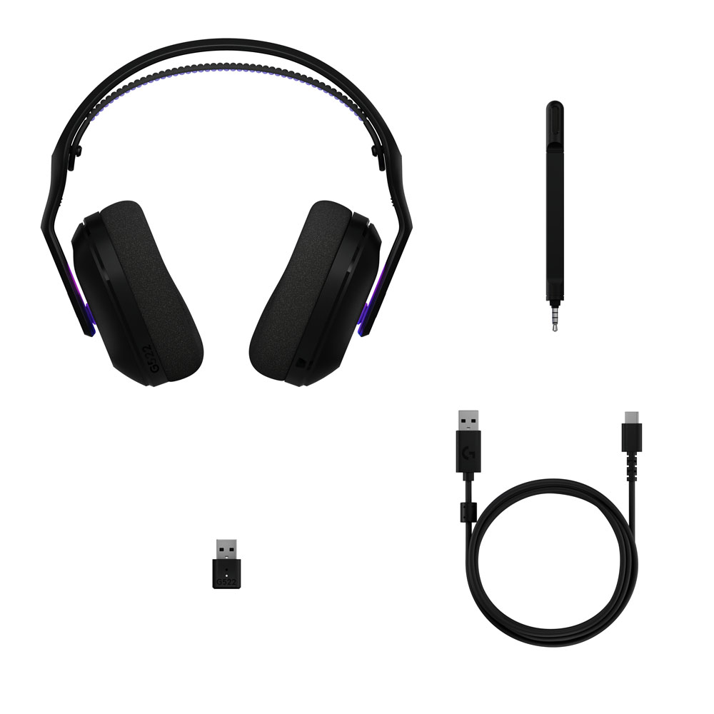 Logitech - G522 LIGHTSPEED Wireless Gaming Headset - Black - Screenshot 5