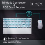 ASUS ROG - Strix Scope II 96 Wireless Keyboard (NX Snow Switch) - White - Screenshot 3
