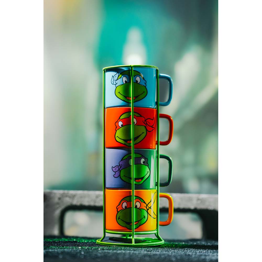 Teenage Mutant Ninja Turtles - Turtles Mug Stack 4-Pack (with Stand) - Screenshot 1