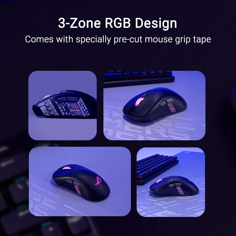 ASUS ROG - Keris II Origin eSports Ergo Wireless Gaming Mouse - Black - Screenshot 2
