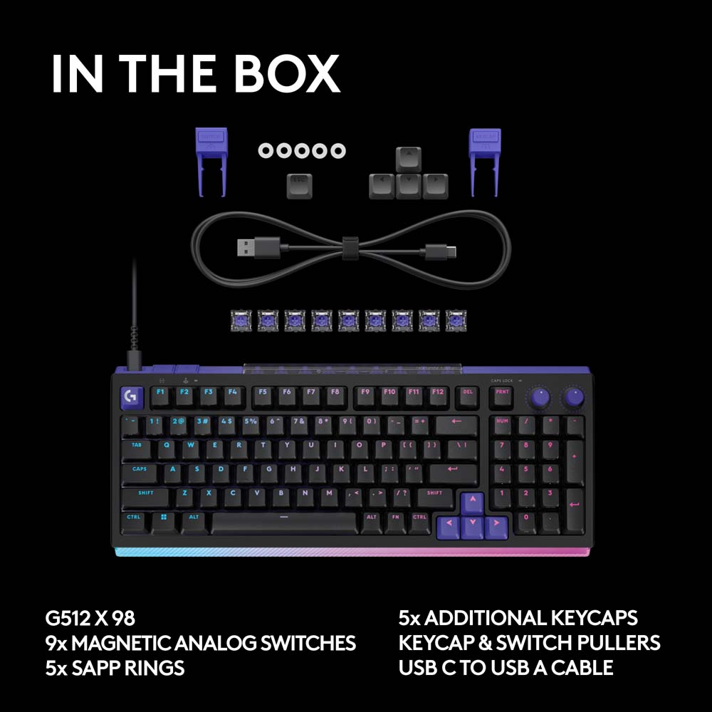 Logitech G G512 X 98 Mechanical Gaming Keyboard - Black - Screenshot 5