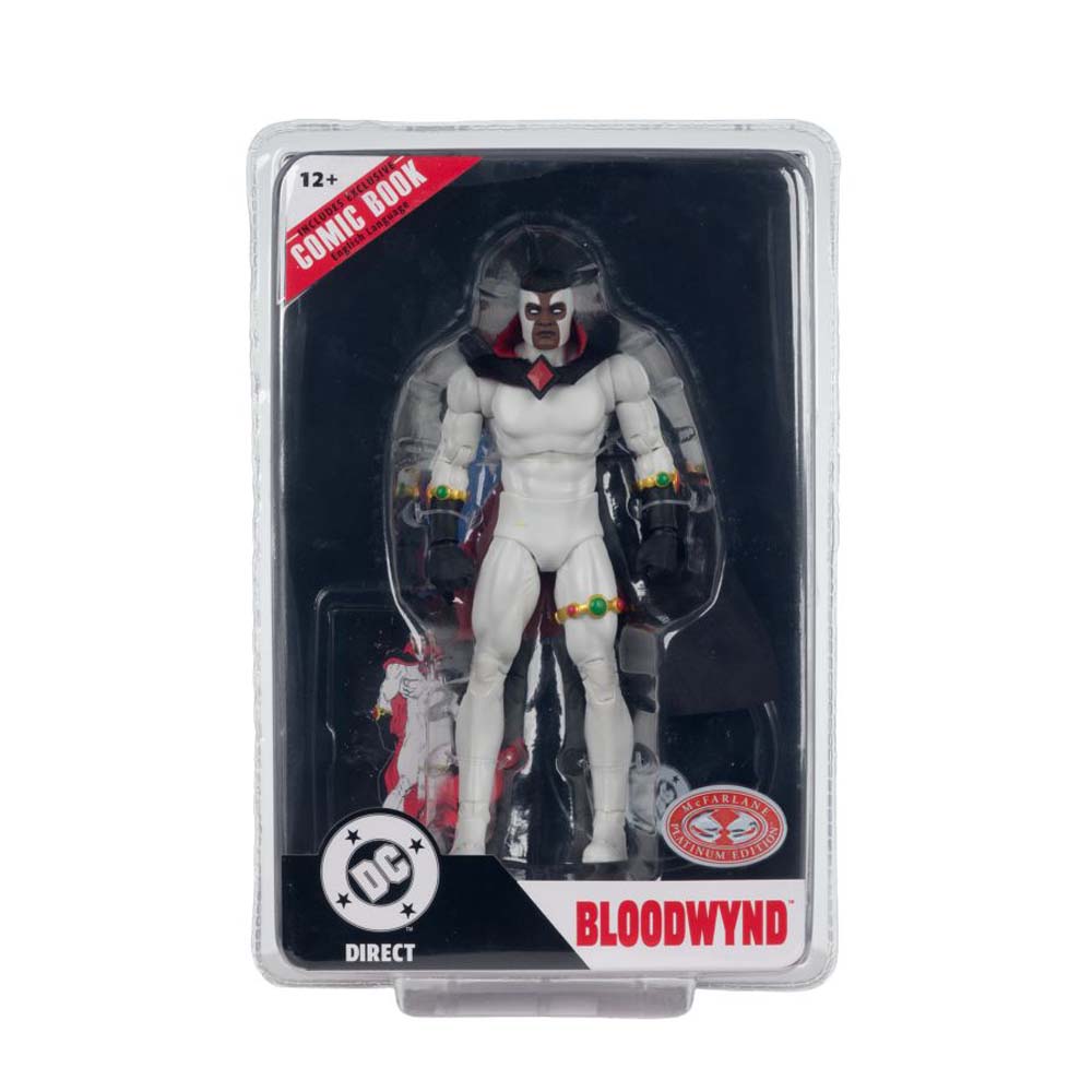 DC Comics - Justice League - Bloodwynd (Justice League #71) Red Platinum Edition Page Punchers 7" Action Figure with Comic Book - Screenshot 2