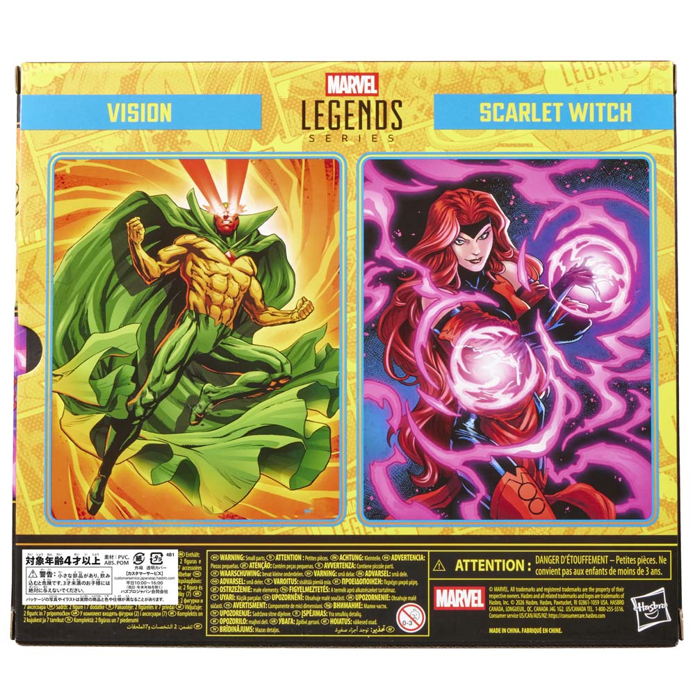 Marvel - Avengers - Marvel Legends Series Vision & Scarlet Witch Action Figures 2-Pack - Screenshot 5
