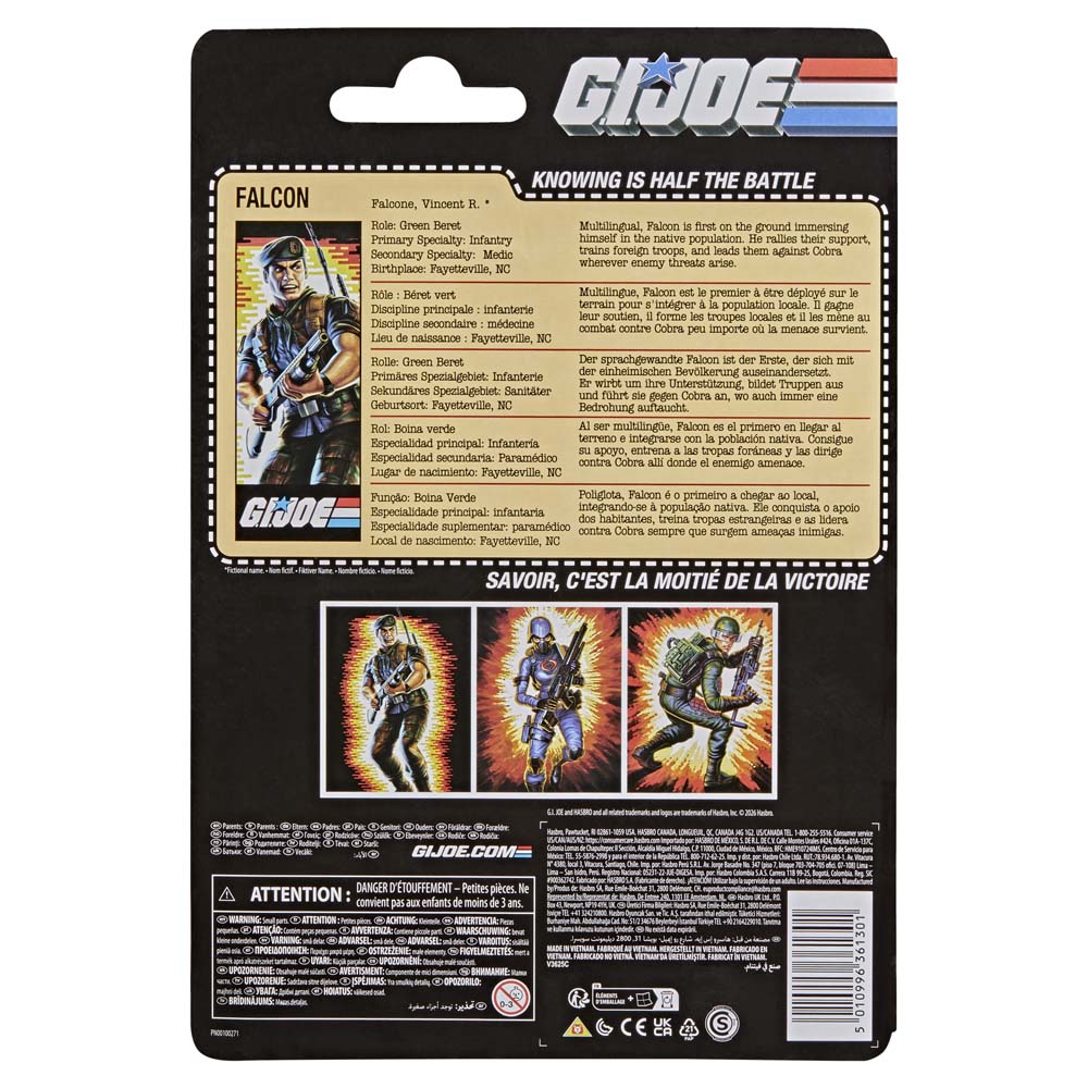 G.I. Joe - Classified Series - Retro Cardback Vincent R. "Falcon" Falcone Action Figure - Screenshot 3